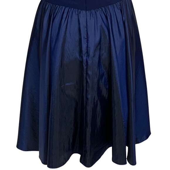 Jessica Howard Beaded Waist Keyhole Neck Cocktail Dress 14 Navy Blue Chiffon - Picture 7 of 10